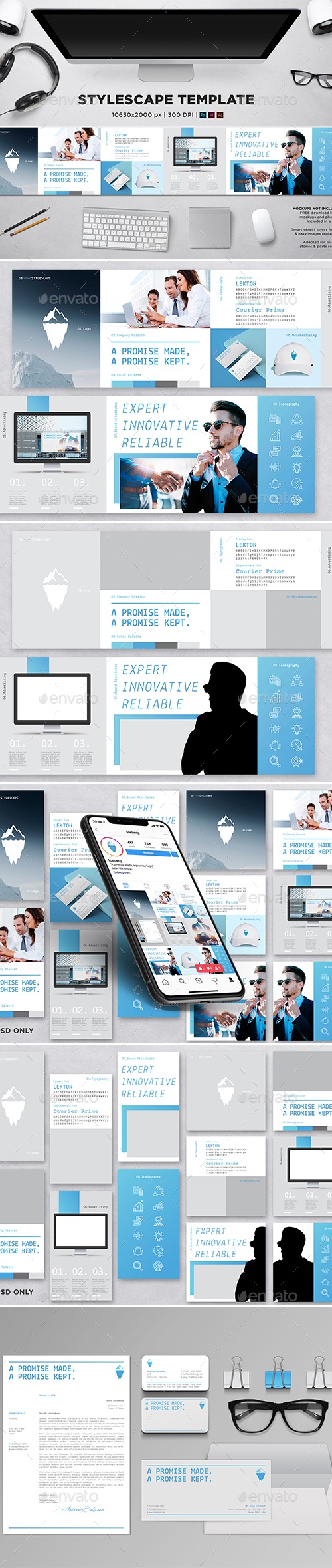 Stylescape / Moodboard Template 08, Print Templates | GraphicRiver