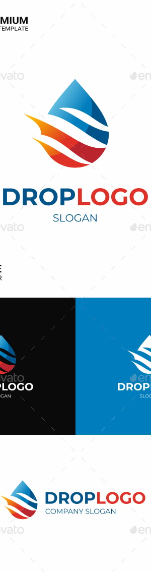 Drop Logo Template, Logo Templates | GraphicRiver