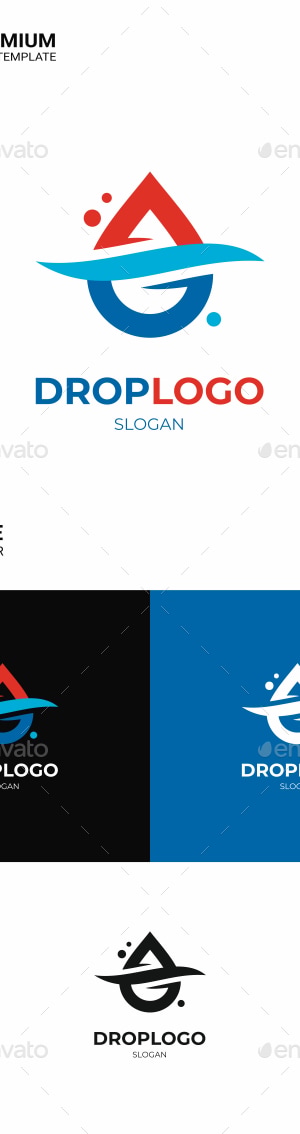 Drop Logo Template, Logo Templates | GraphicRiver