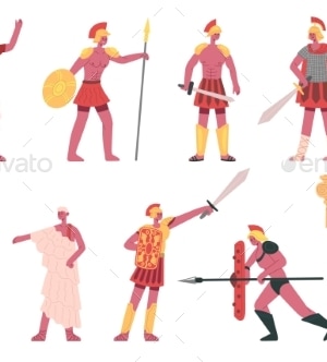 Ancient Roman Empire, Vectors | GraphicRiver