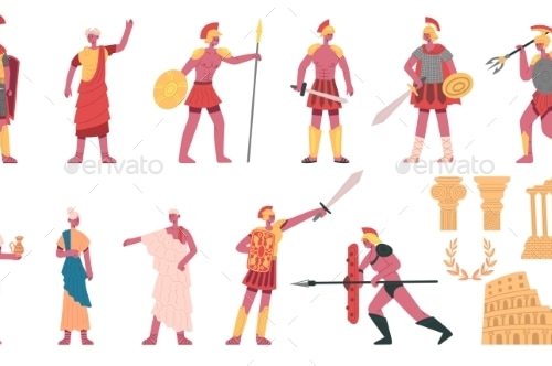 Ancient Roman Empire, Vectors | GraphicRiver