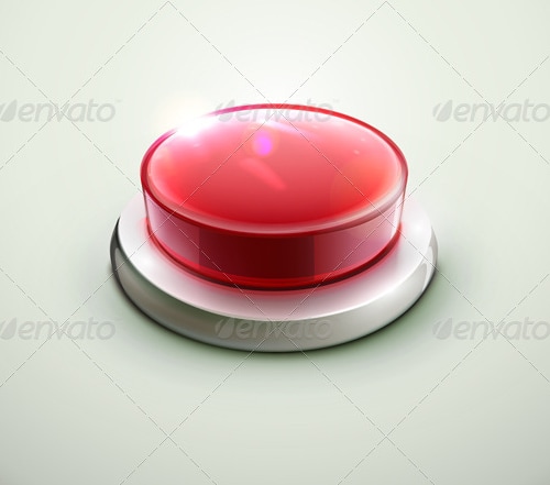 Red button, Vectors | GraphicRiver