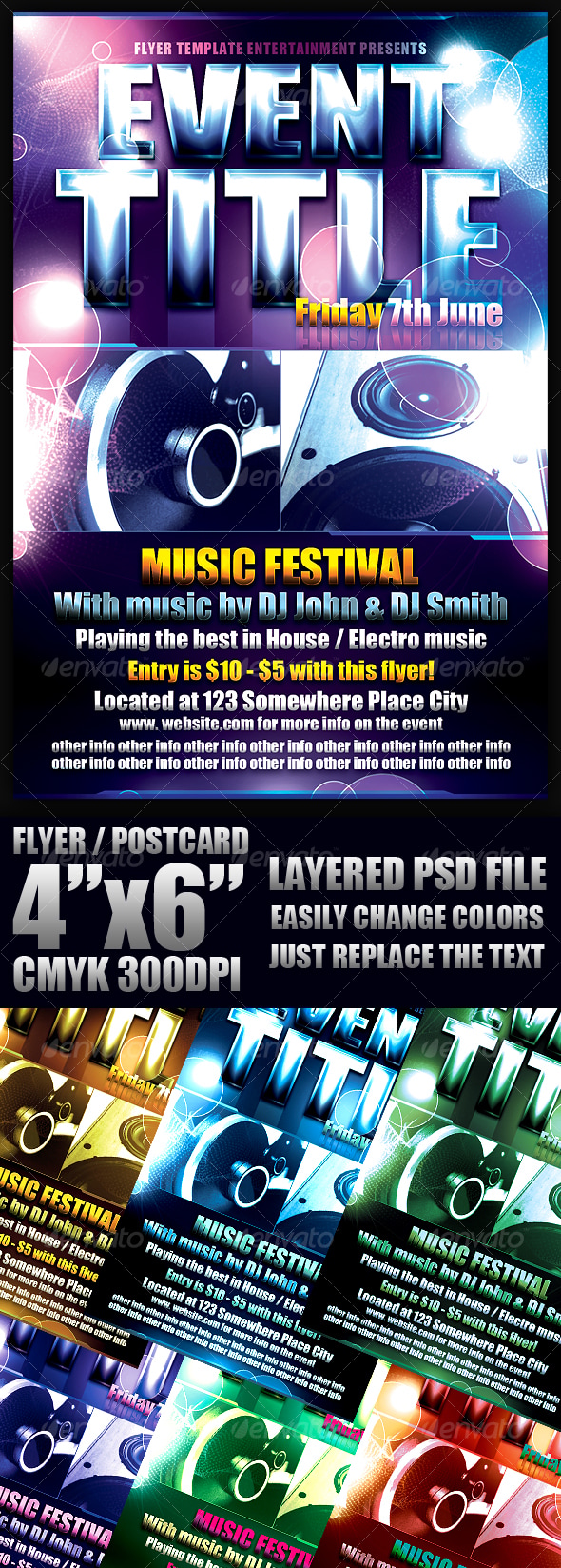 Event Flyer Template, Print Templates | GraphicRiver