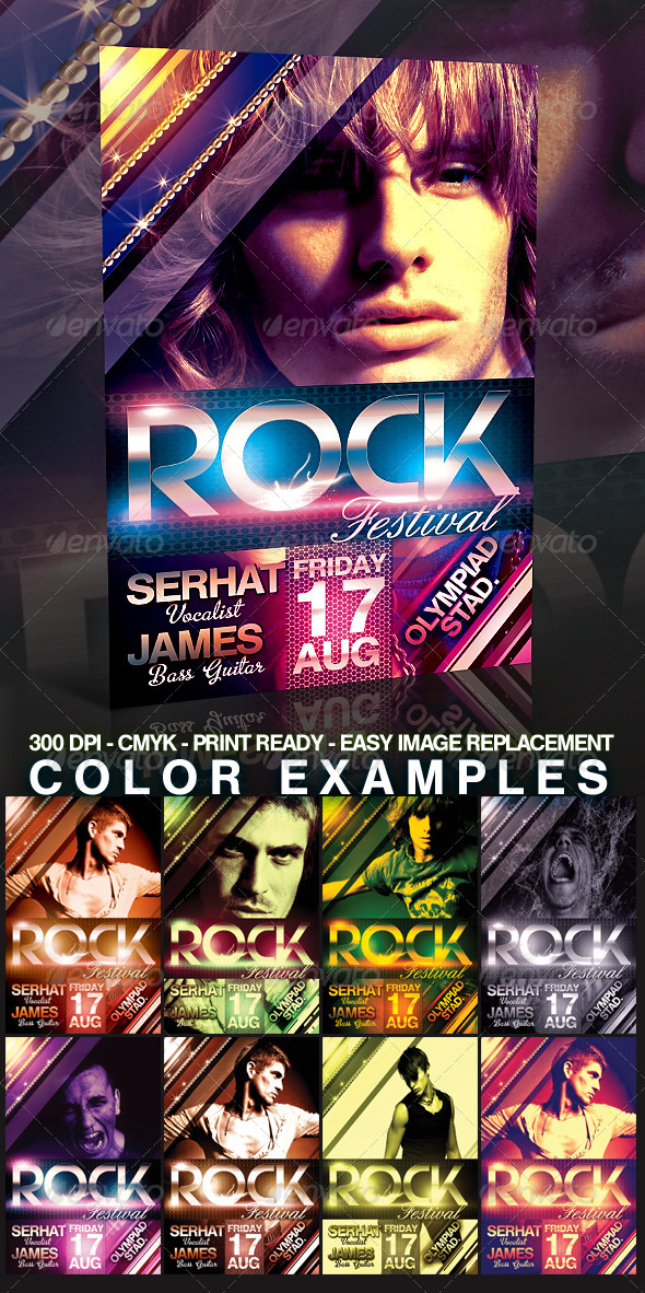 Rock Flyer Template, Print Templates | GraphicRiver