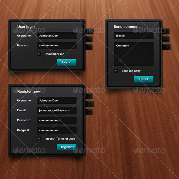 Clean Forms, Web Elements | GraphicRiver