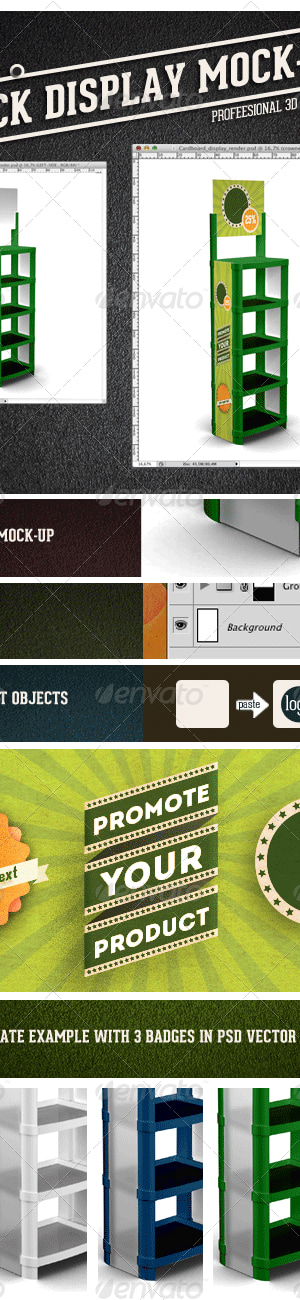 Plastic Display Rack , Graphics | GraphicRiver