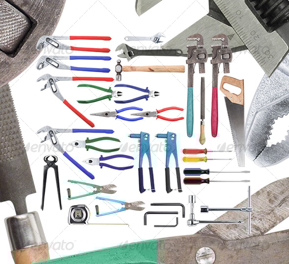 Handtools Set 01, Isolated Objects | GraphicRiver