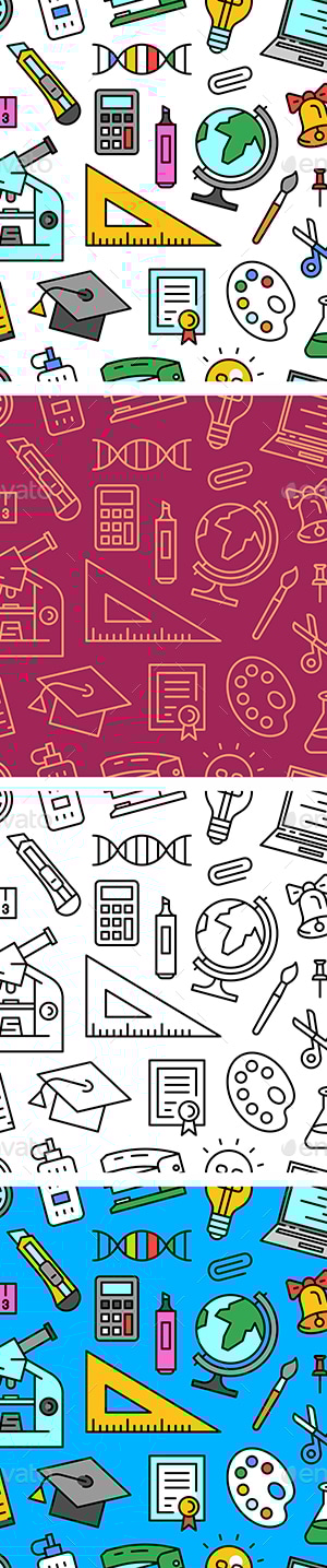 School Pattern, Graphics | GraphicRiver