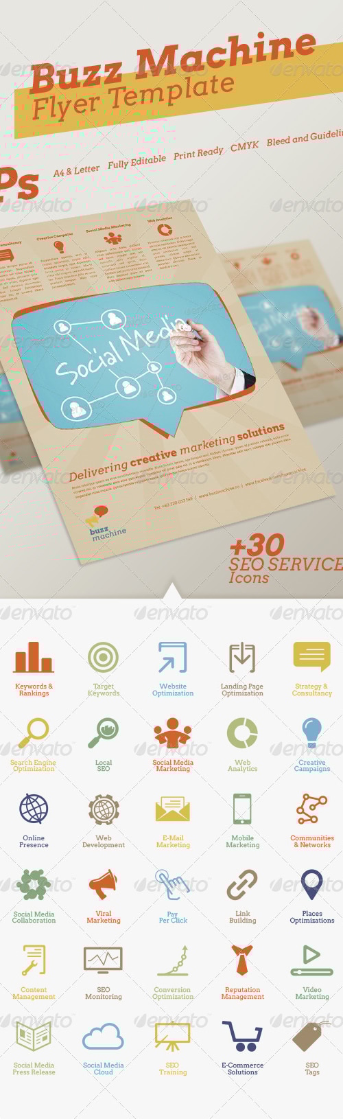 Buzz Machine Flyer Template, Print Templates | GraphicRiver