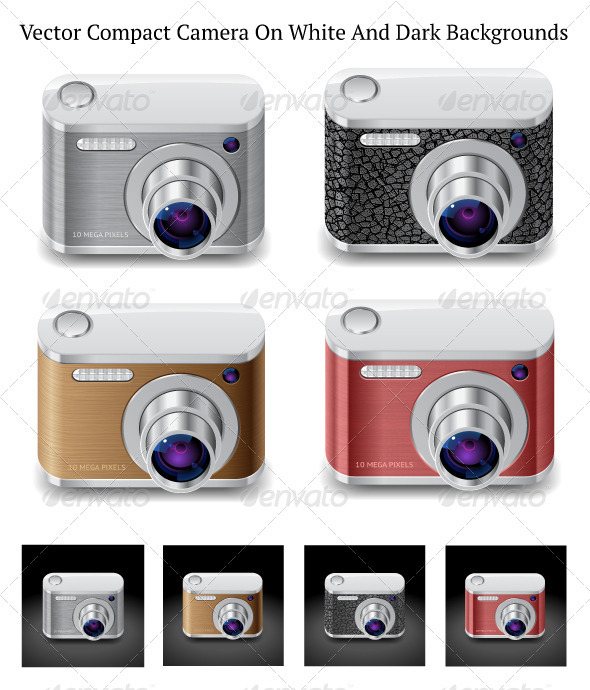Vector Compact Camera, Vectors | GraphicRiver
