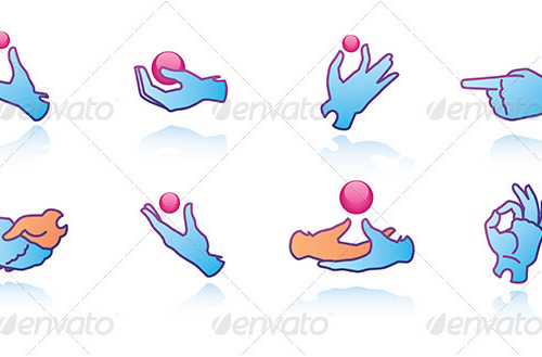 Hands Web Icons, Vectors | GraphicRiver