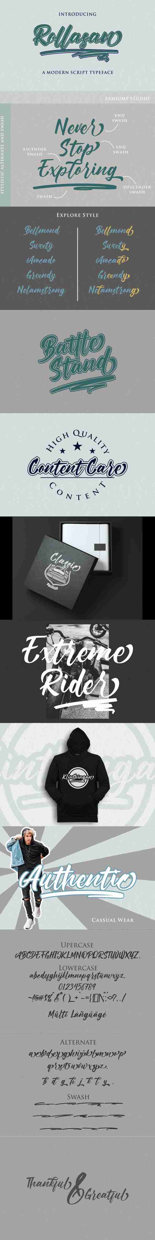 Rollasan, Fonts | GraphicRiver