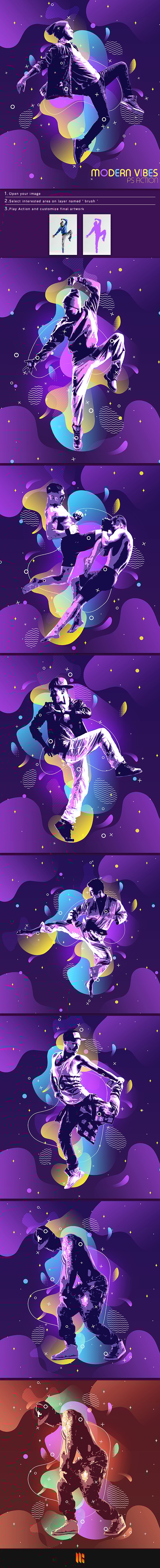 Modern Vibes Photoshop Action - Photo Effects Actions