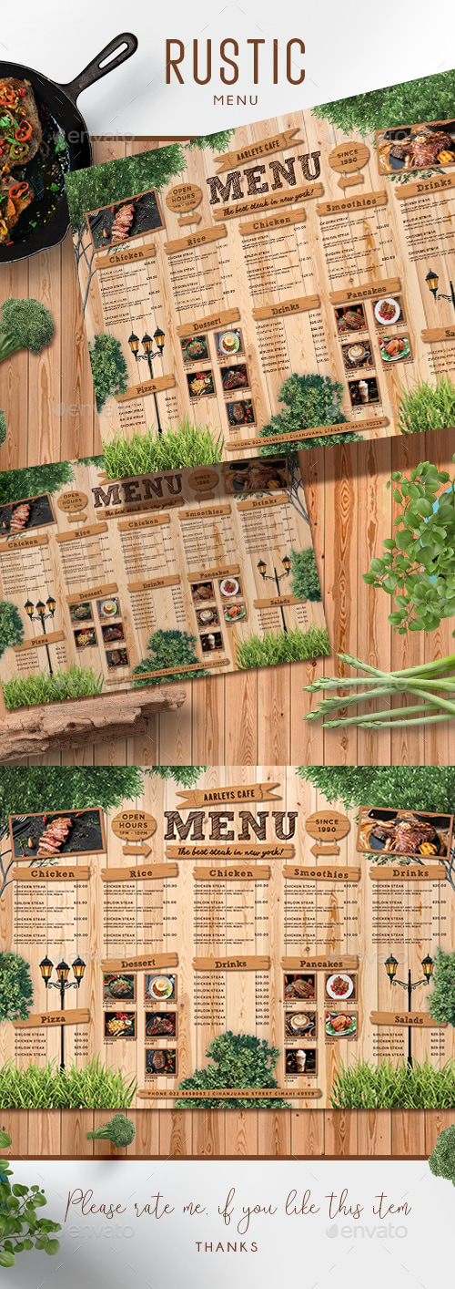 Rustic Menu Board Print Templates GraphicRiver rustic-menu-board-print-templates-graphicriver