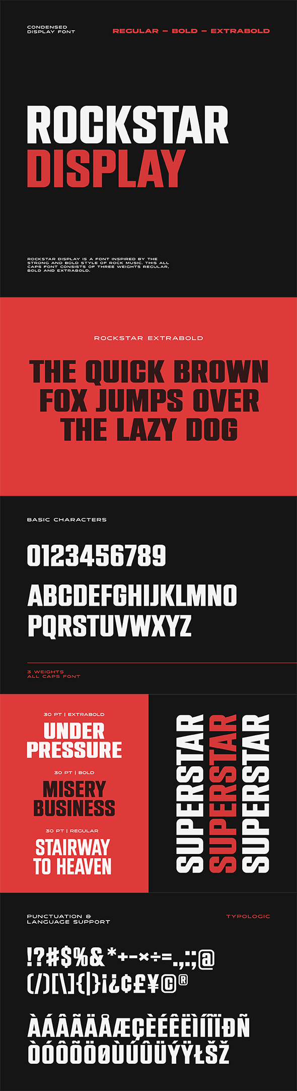 Rockstar Display, Fonts | GraphicRiver