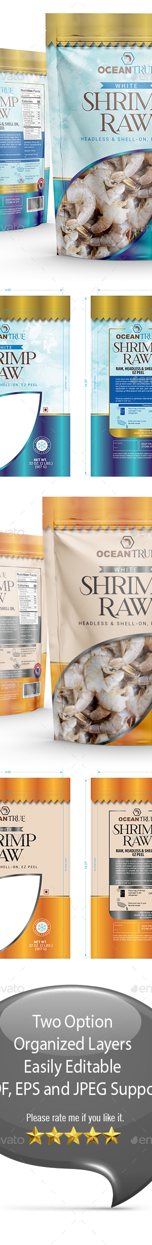 Sea Food Packaging Template - Vol-02, Print Templates | GraphicRiver