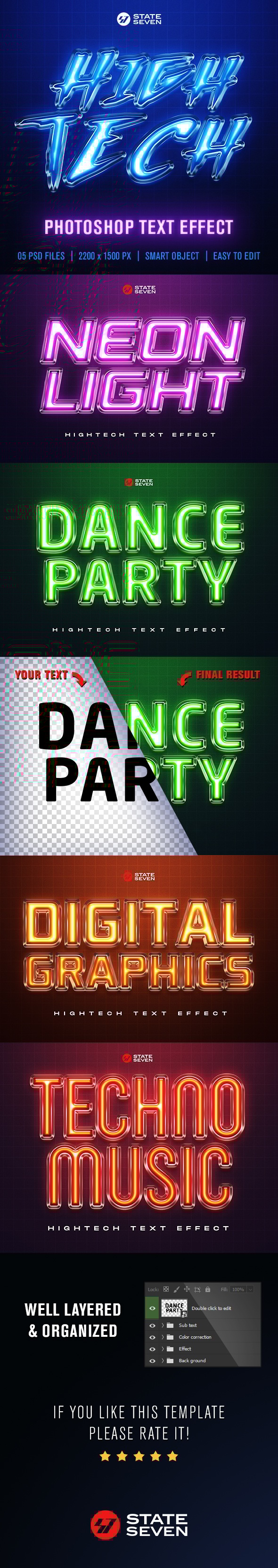 High Tech Text Effect, Add-ons | GraphicRiver