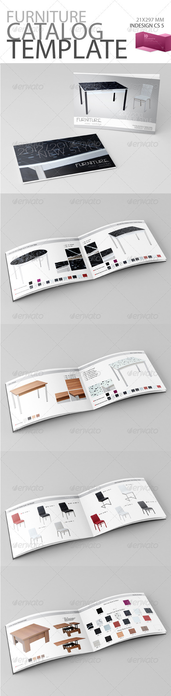 Furniture Catalog Template, Print Templates GraphicRiver