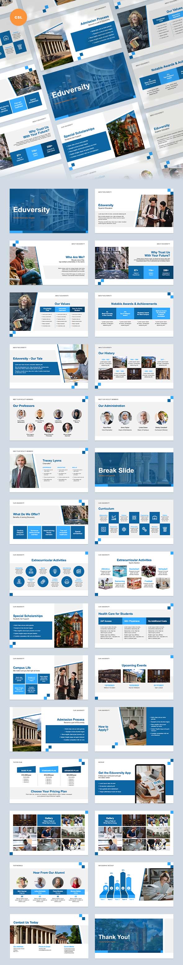 University Slides Template, Presentation Templates | GraphicRiver