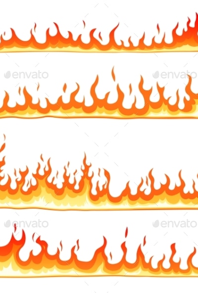 Fire Seamless Pattern, Vectors | GraphicRiver