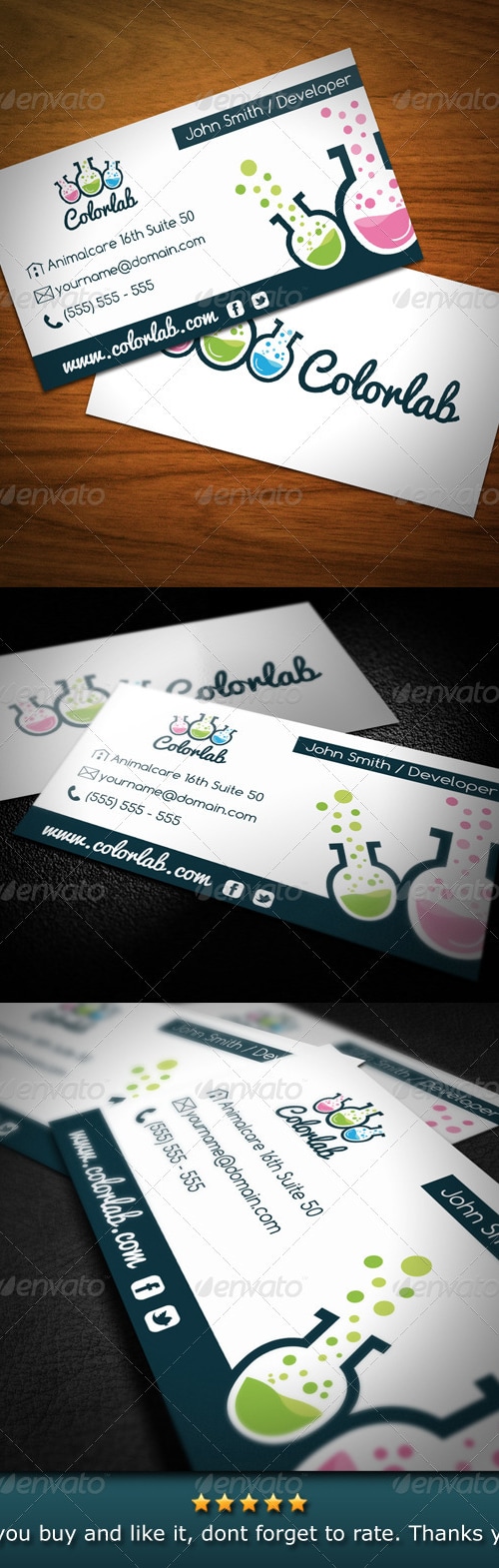 Color Lab Creative Studio Business Card, Print Templates | GraphicRiver