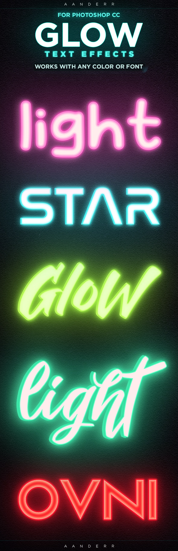 Glow Text Effects, Add-ons | GraphicRiver