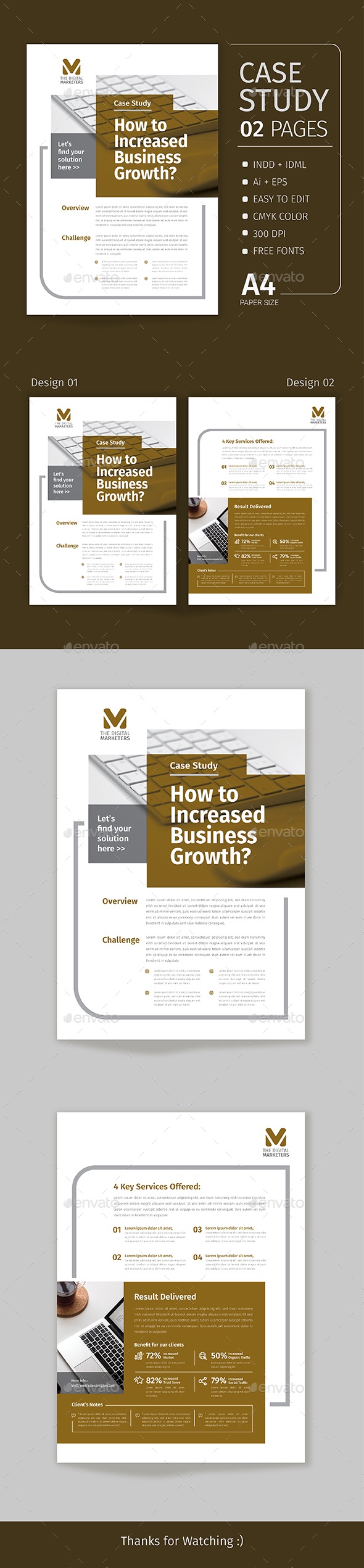 Case Study Modern Template, Print Templates | GraphicRiver