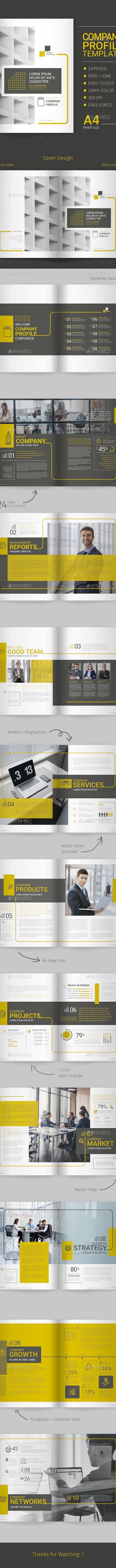 Company Profile Modern Template, Print Templates | GraphicRiver