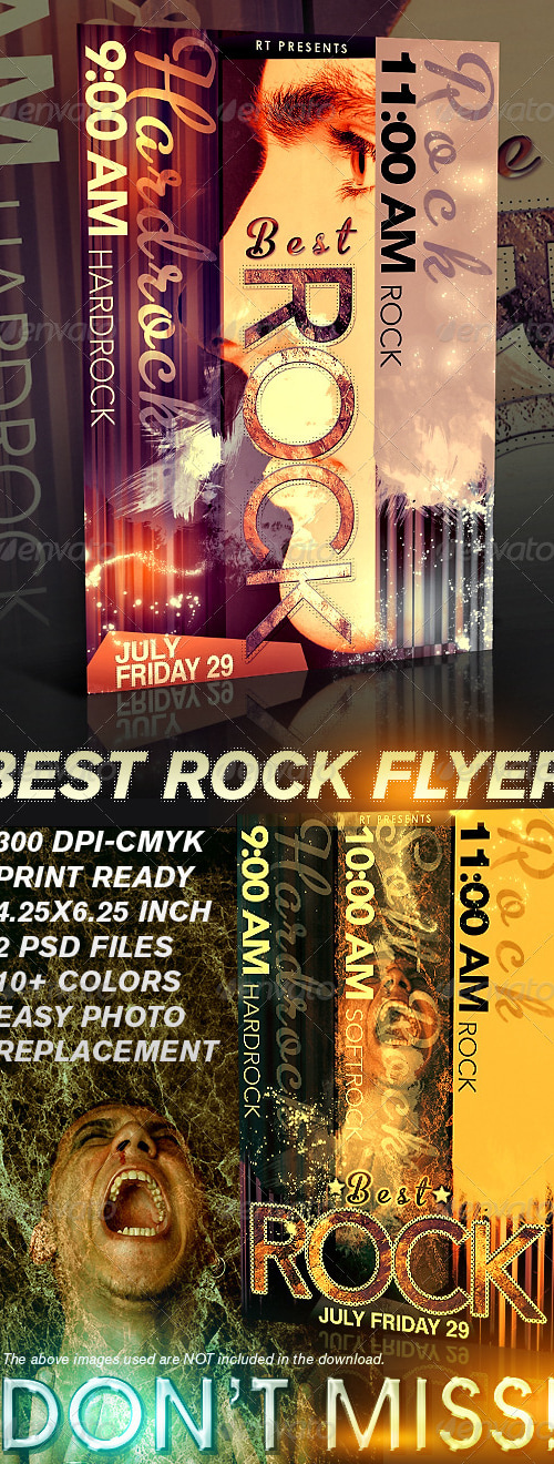 Rock Flyer Template, Print Templates | GraphicRiver