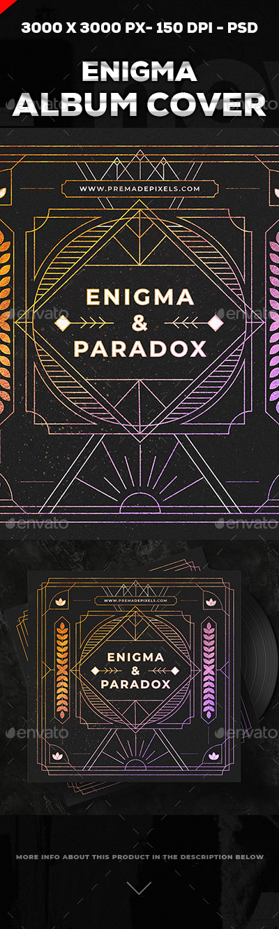 Enigma Album Cover Art, Web Elements | GraphicRiver