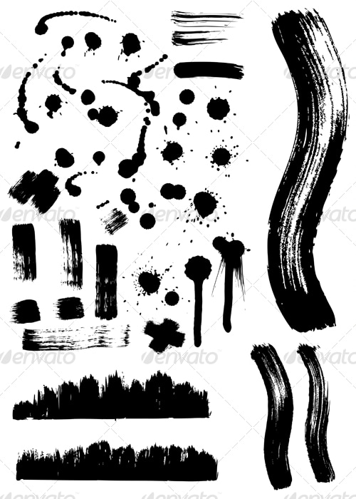 Collection Of Ink, Vectors | GraphicRiver