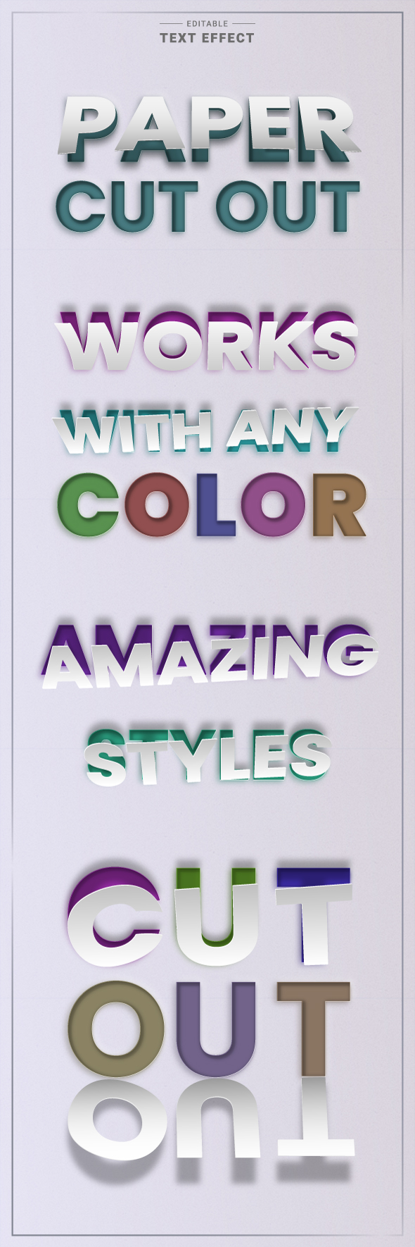 Paper Cutout Text Effect Generator, Add-ons | GraphicRiver