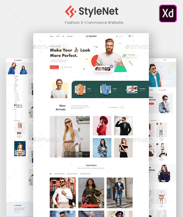 StyleNet - Fashion E-Commerce Website, Web Elements | GraphicRiver