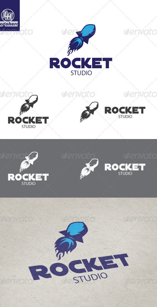 Rocket Studio Logo Template, Logo Templates | GraphicRiver
