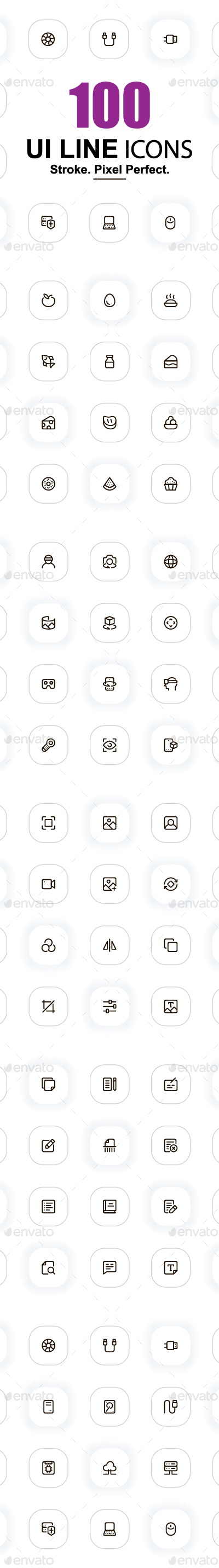 UI Line Icons Pack, Icons | GraphicRiver