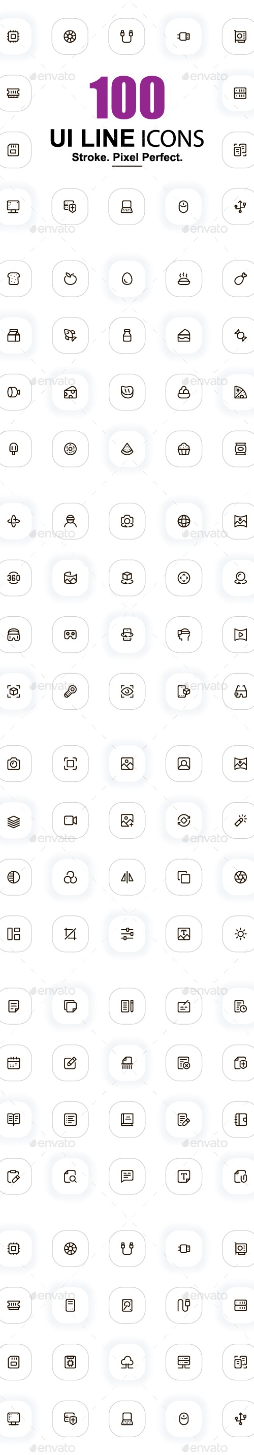 UI Line Icons Pack, Icons | GraphicRiver