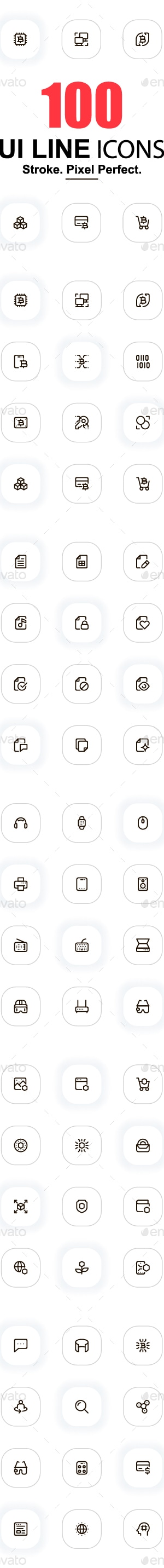 UI Line Icons Pack, Icons | GraphicRiver