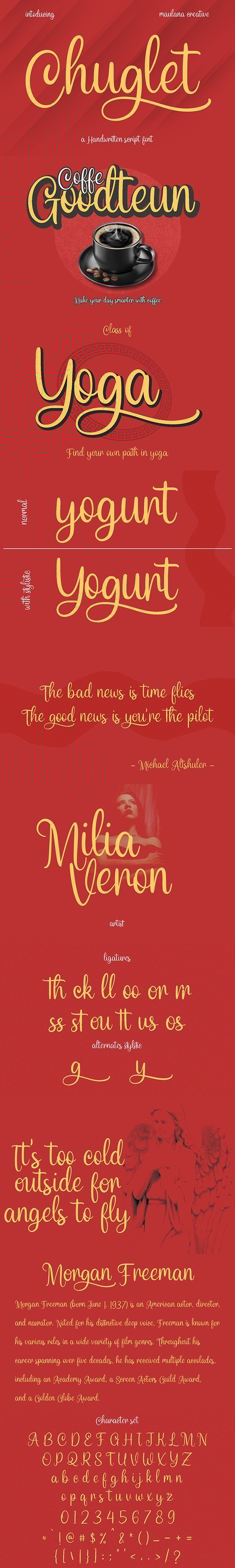 Chuglet Cursive Script Font, Fonts | GraphicRiver