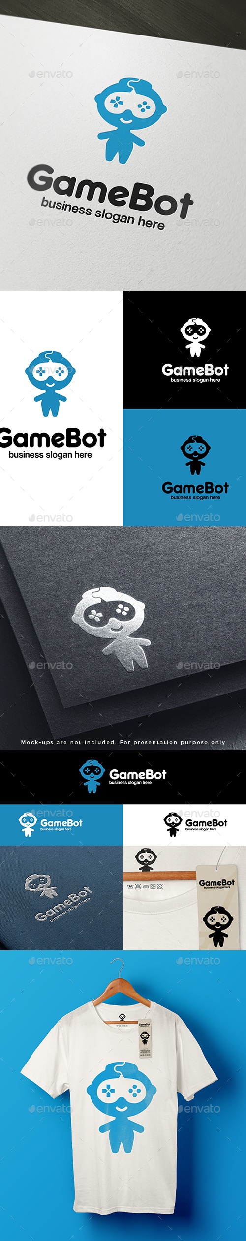 Game Bot Logo, Logo Templates | GraphicRiver