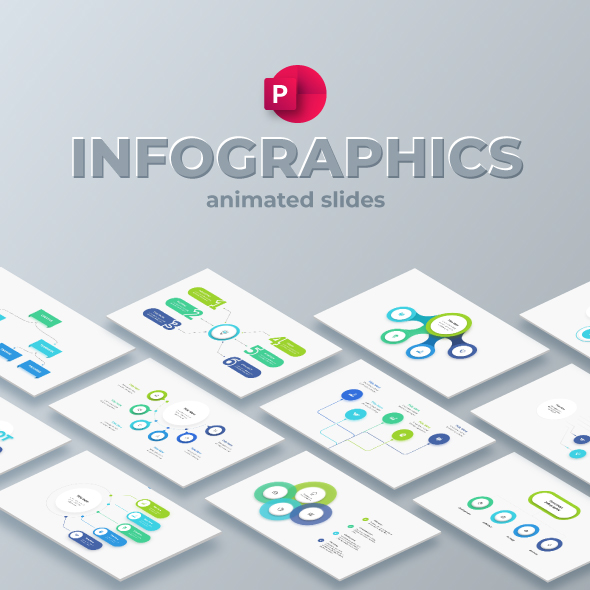 Flowcharts Animated PowerPoint Infographics, Presentation Templates