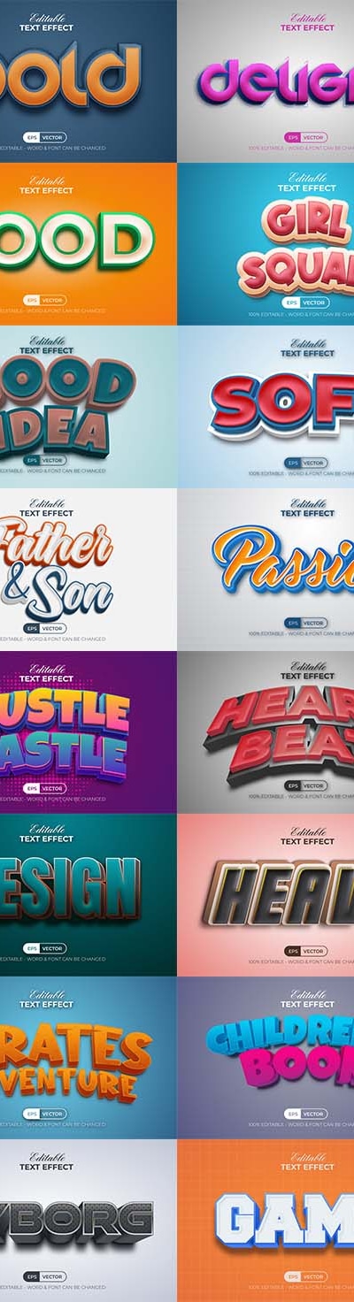 3D Text Effect Style, Add-ons | GraphicRiver