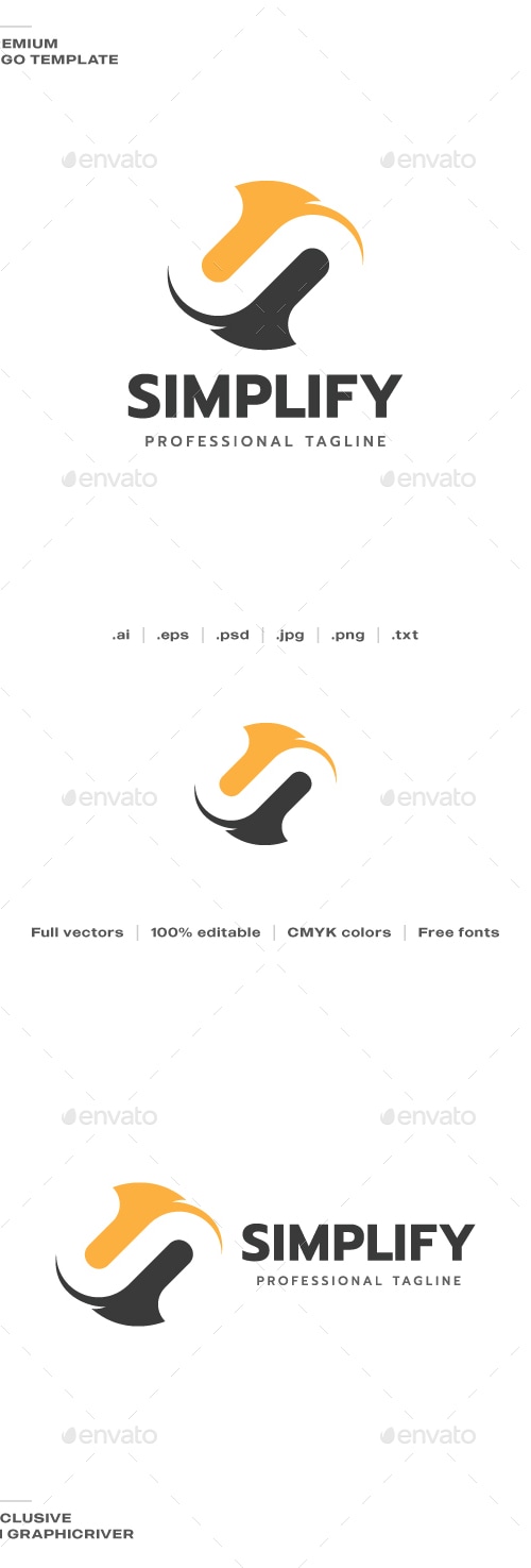 Simplify Logo, Logo Templates | GraphicRiver