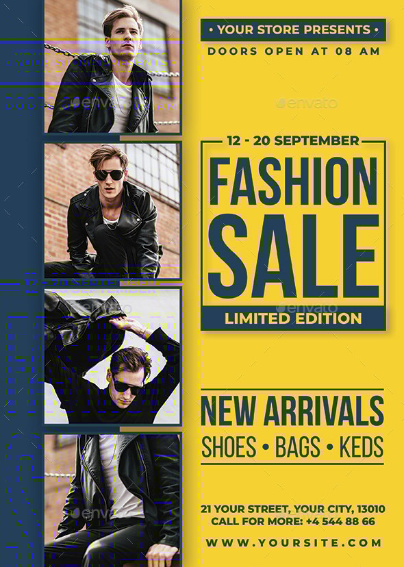 Fashion Sale Flyer, Print Templates GraphicRiver
