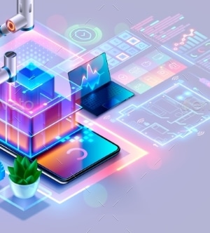 Development of Hardware Software System of Smart, Vectors | GraphicRiver