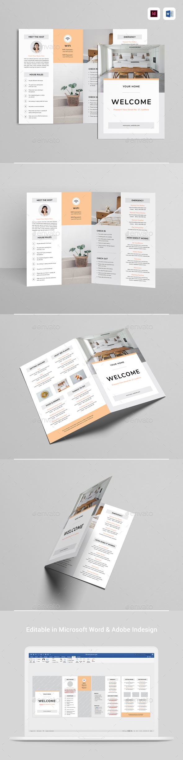Welcome Guide Brochure, Print Templates | GraphicRiver