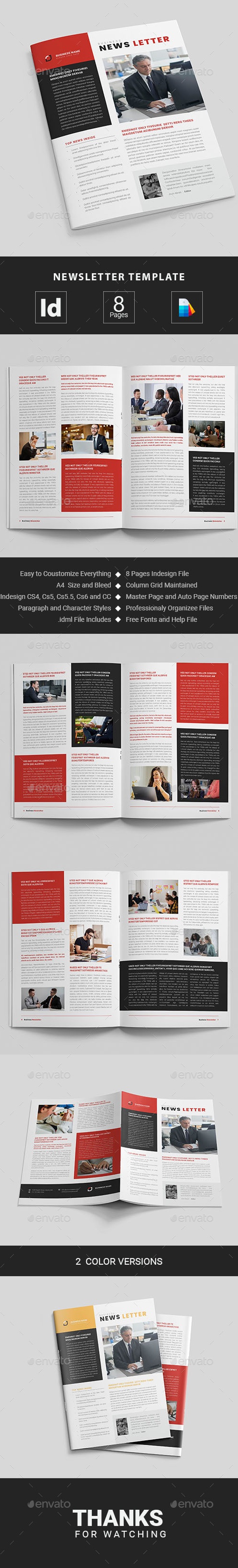 Newsletter | Adobe InDesign, Print Templates | GraphicRiver