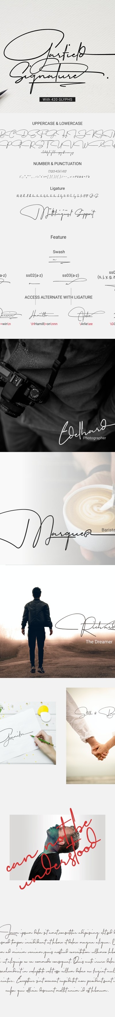 Garfield Signature, Fonts | GraphicRiver