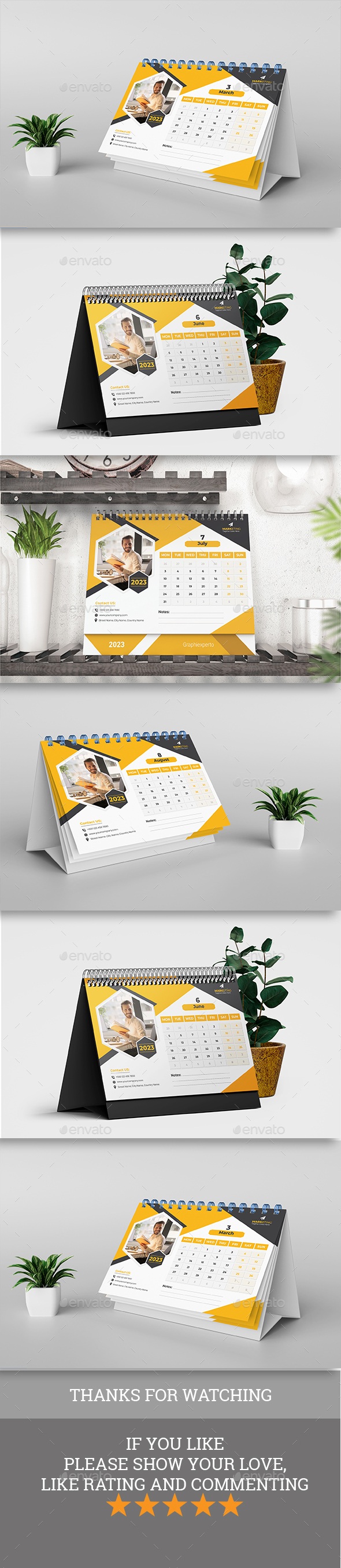 Desk Calendar Design, Print Templates | GraphicRiver