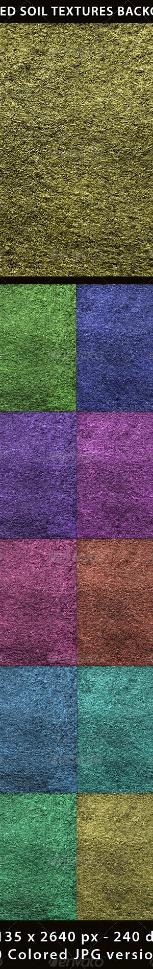 10 Colored Soil Texture Backgrounds, Textures | GraphicRiver