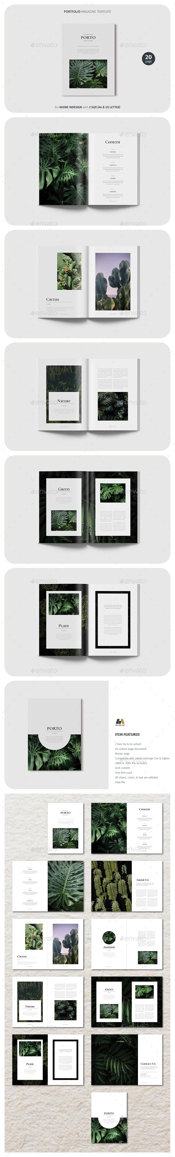 Portfolio Magazine Template, Print Templates | GraphicRiver